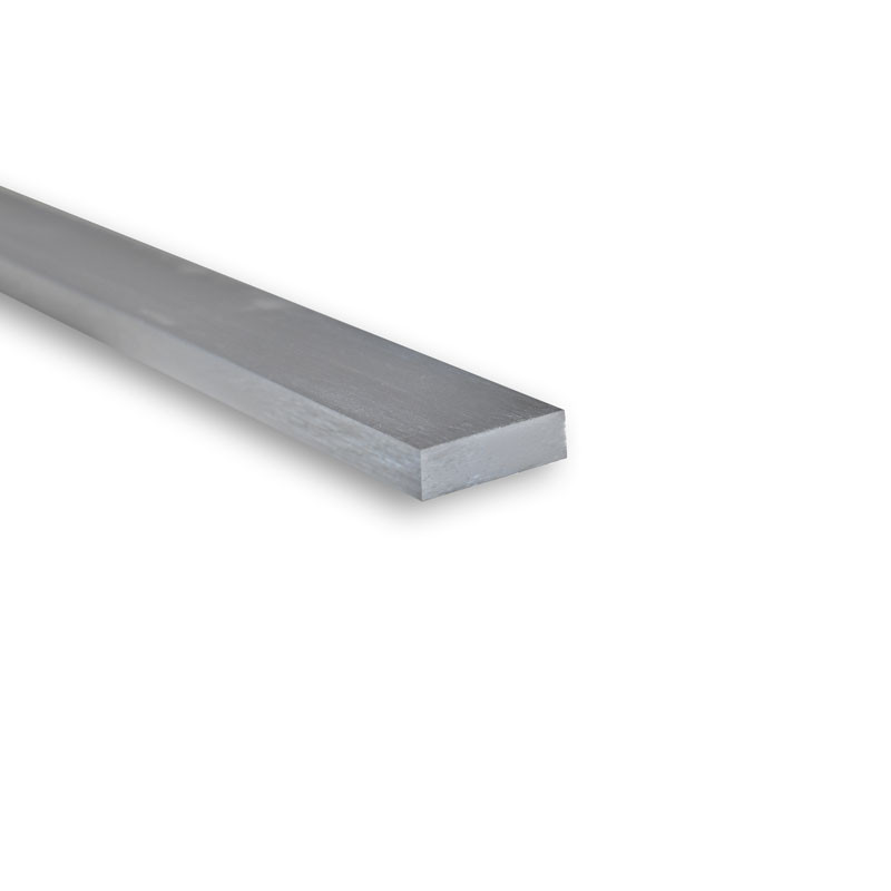 Profilé aluminium plat 50x10 - fente de 6 mm